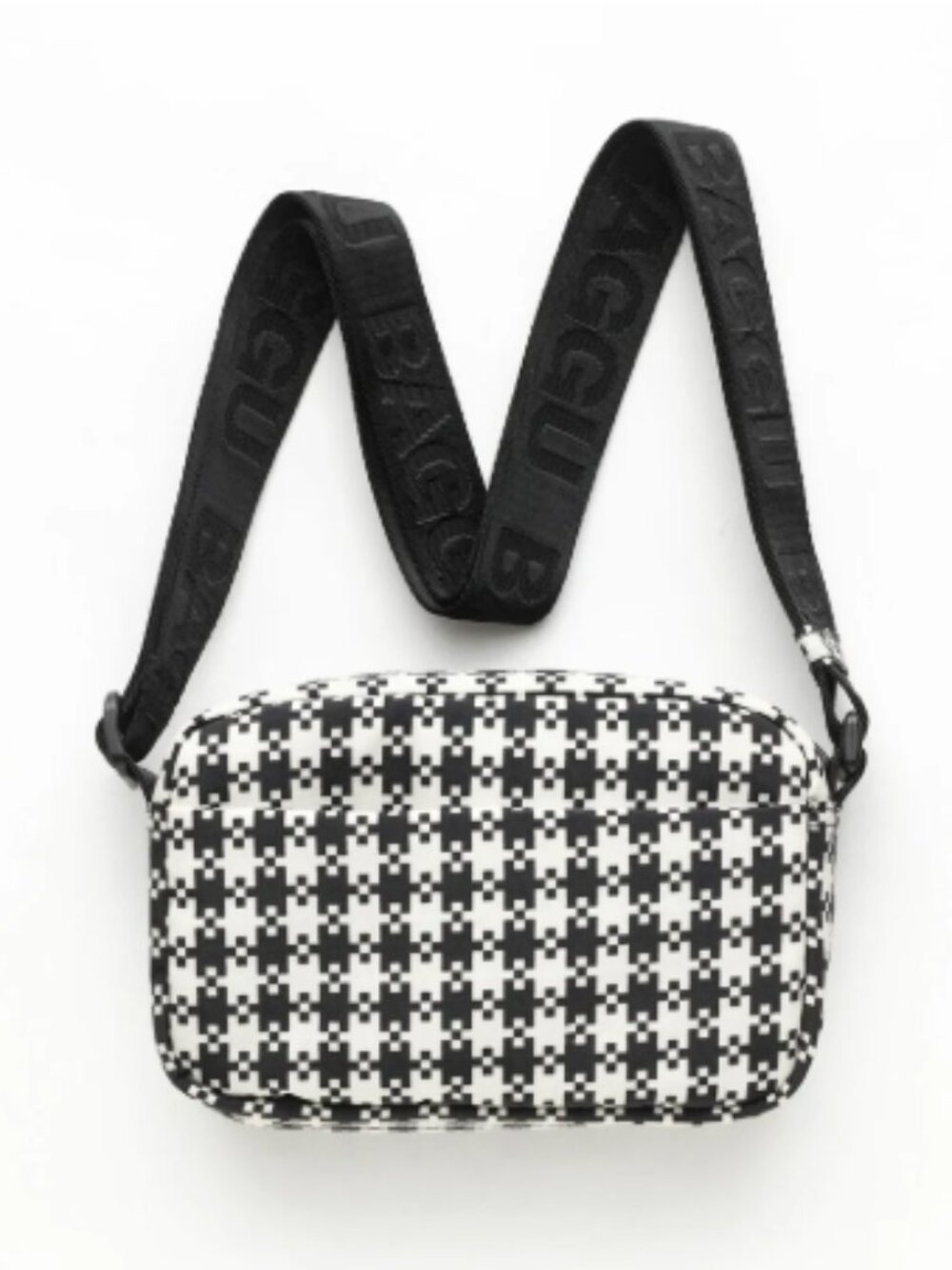 BAGGU Checkered Crossbody Camera Bag
